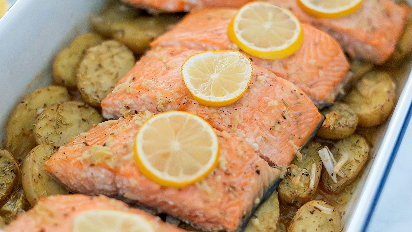 Salmón al horno